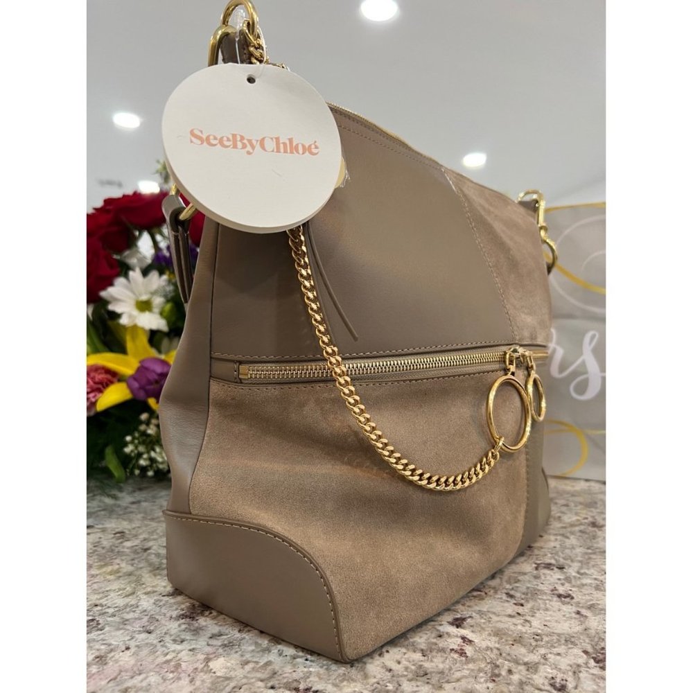 See By Chloe Medium Emy Patchwork Shoulder Bag - image 4